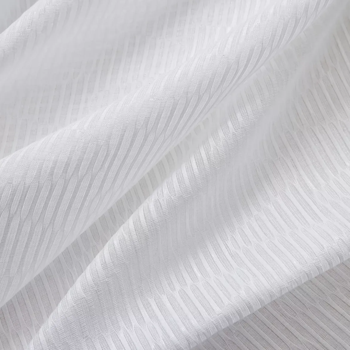 Tenda trasparente con passanti nascosti (280 x 240 cm) Maël Bianco