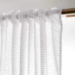 Tenda trasparente con passanti nascosti (280 x 240 cm) Maël Bianco