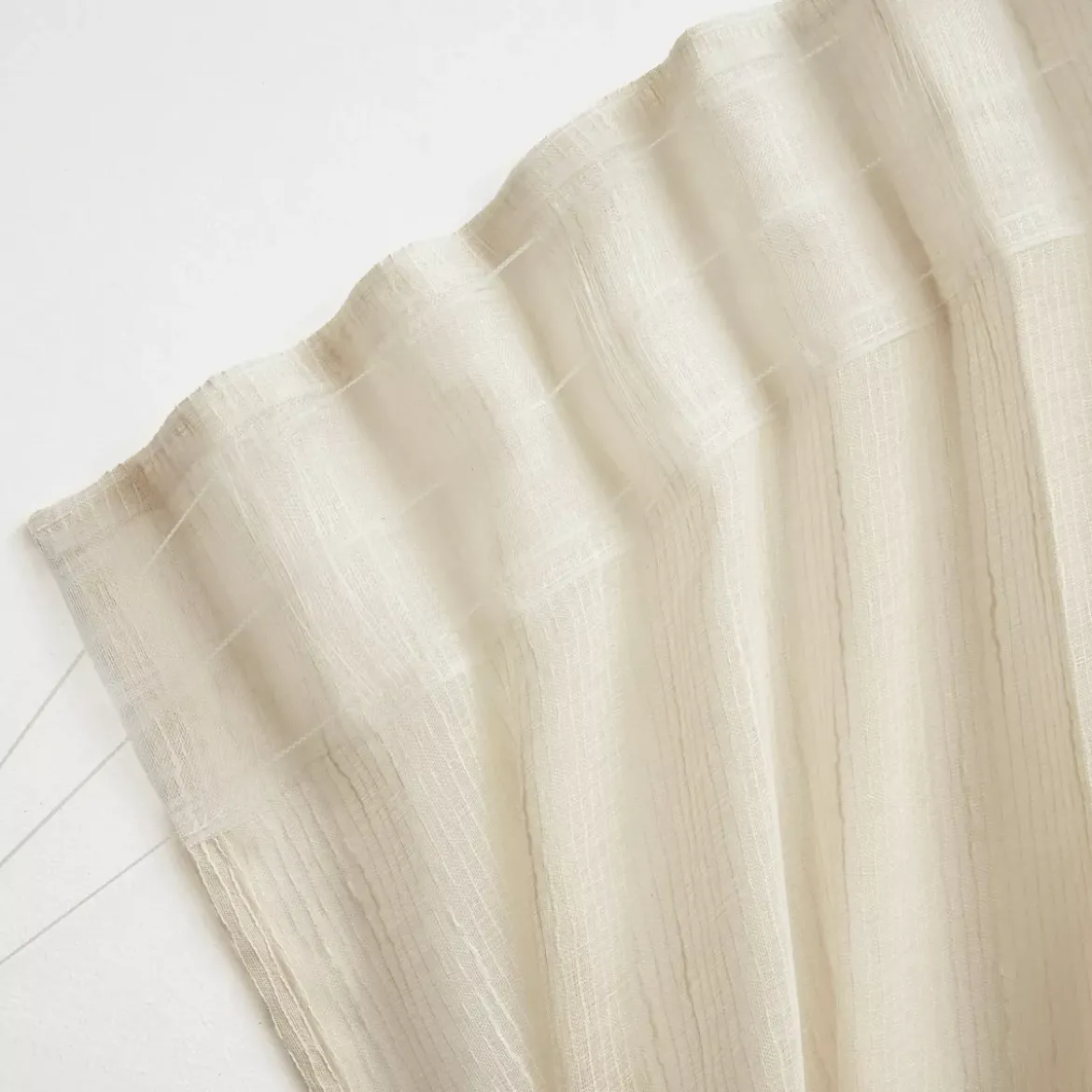 Tenda trasparente con passanti nascosti (140 x 240 cm) Raphaël Beige
