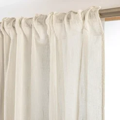 Tenda trasparente con passanti nascosti (140 x 240 cm) Raphaël Beige