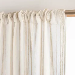 Tenda trasparente con passanti nascosti (280 x 240 cm) Théo Beige