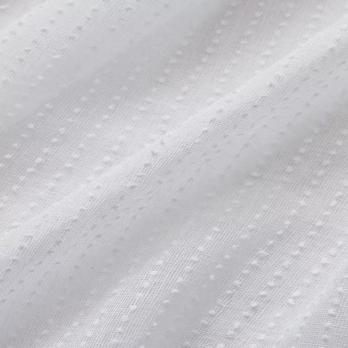 Tenda trasparente con passanti nascosti (140 x 240 cm) Arthur Bianco