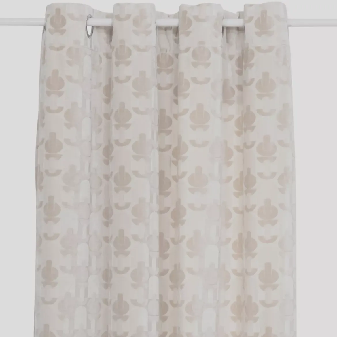 Tenda velluto (140 x 260 cm) Luna Ecru