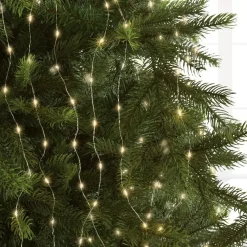 Tenda per albero Alt.2,40 m Bianco caldo 832 LED