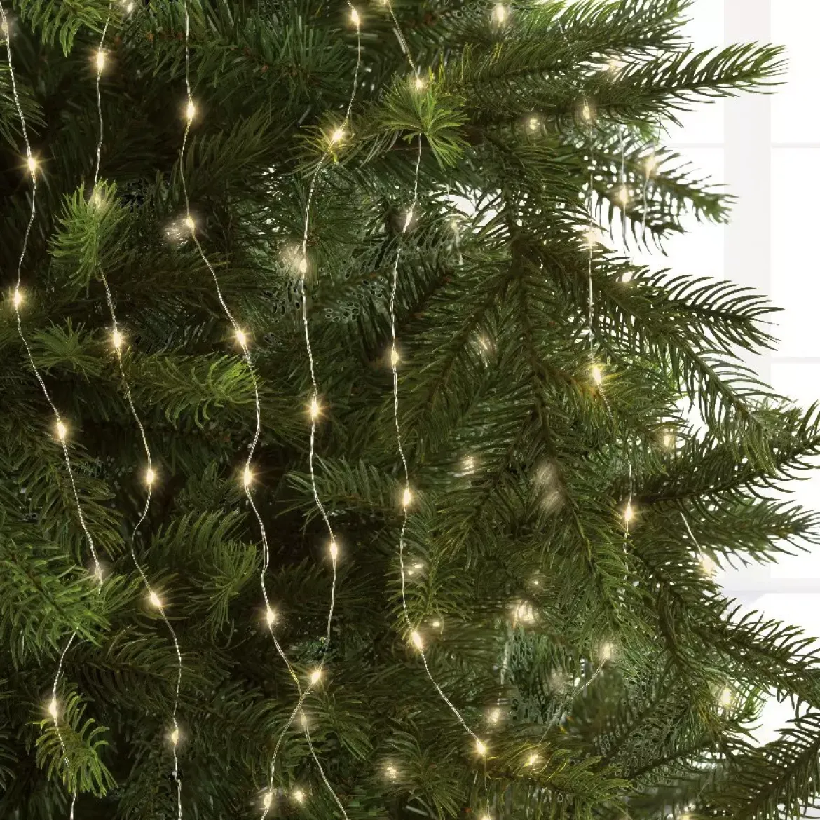 Tenda per albero Alt.2,40 m Bianco caldo 832 LED
