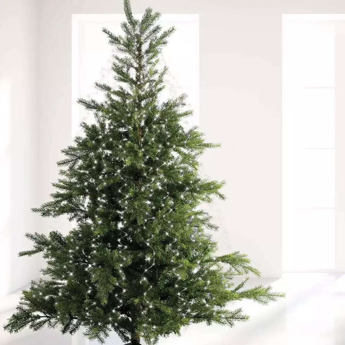 Tenda per albero Flashing light Alt. 2,10 m Bianco freddo 672 LED