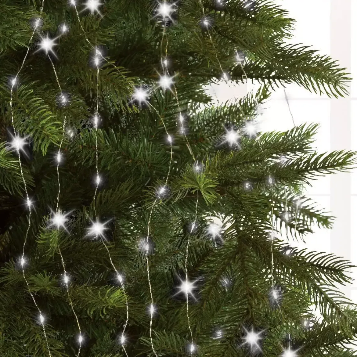 Tenda per albero Flashing light Alt. 2,10 m Bianco freddo 672 LED