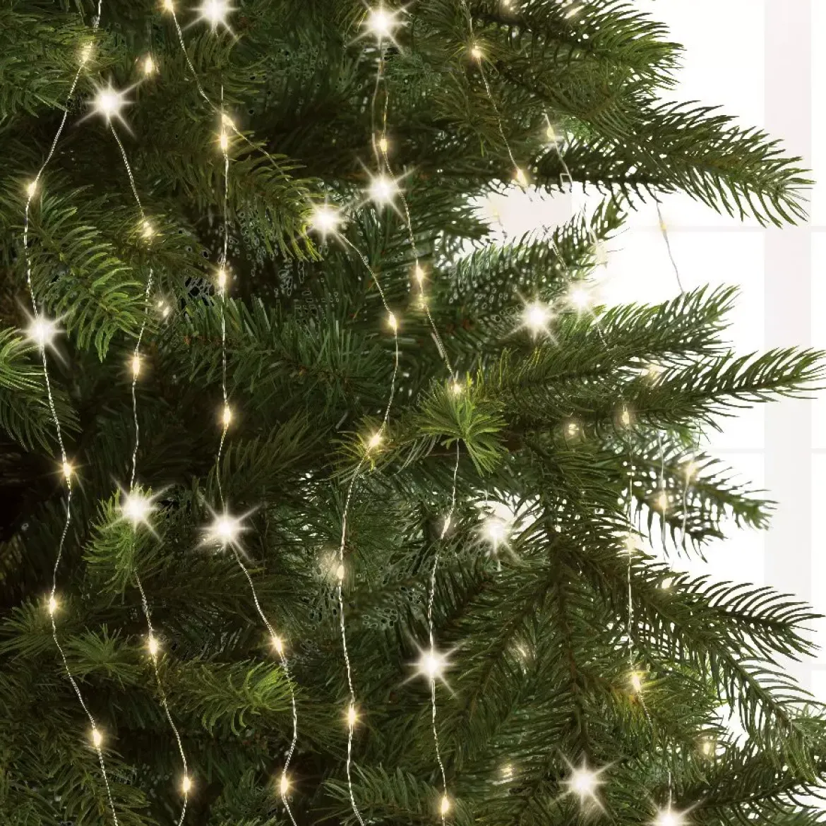 Tenda per albero Flashing light Alt. 1,80 m Bianco caldo 408 LED