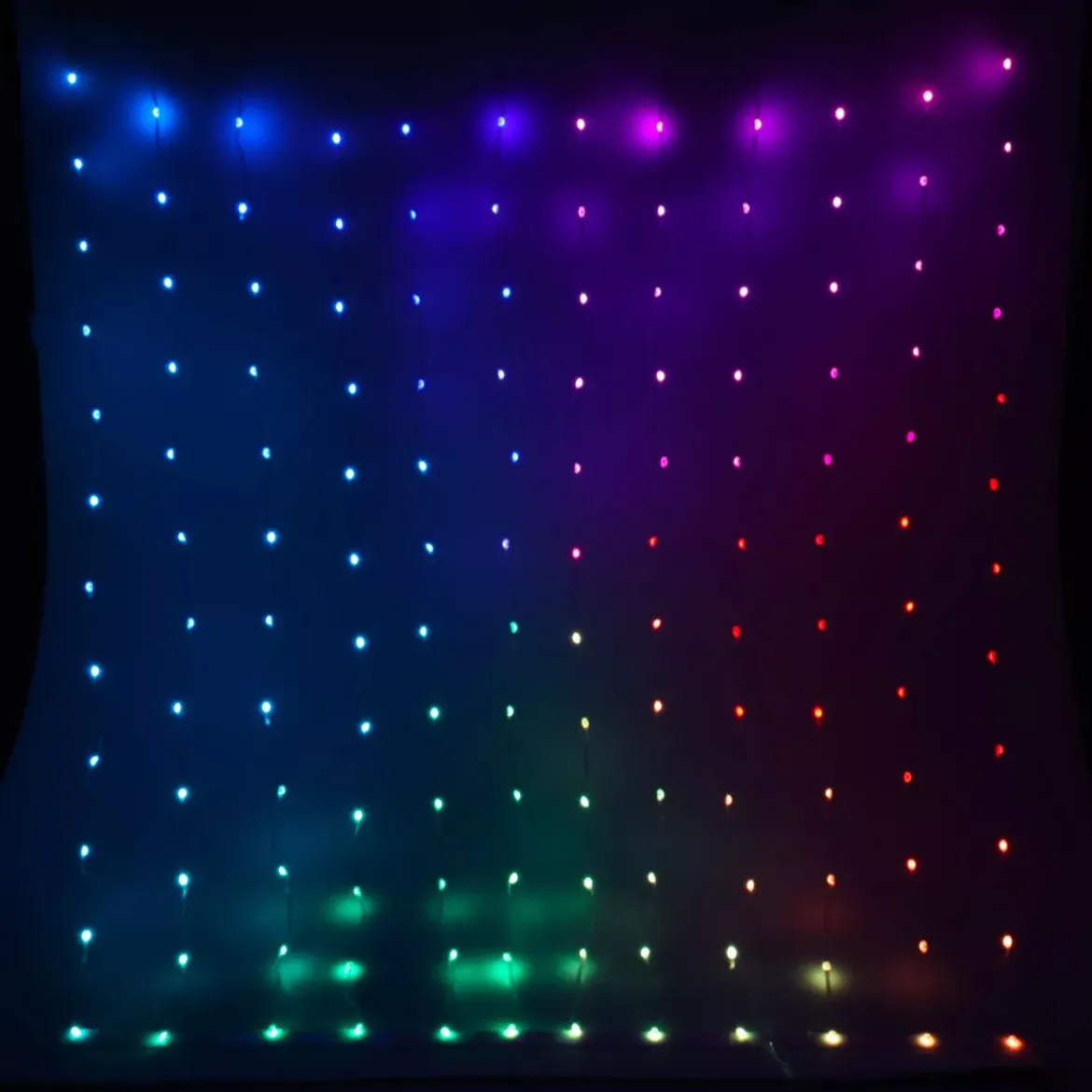 Tendina luminosa Digitale H2 m L2 m 400 LED Multicolore