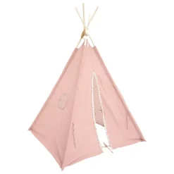 Tipi bambini legno e tessuto (160 cm) Wapi Rosa