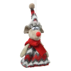 Topolino da appendere (H15 cm) Pip sciarpa accogliente Rosso