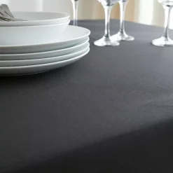 Tovaglia rettangolare antimacchia (140 x 300 cm) Elise Nera