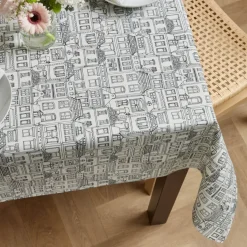 Tovaglia rettangolare cotone antimacchia (150 x 250 cm) Home Grigia