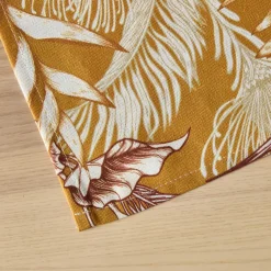 Tovaglia rettangolare cotone antimacchia (150 x 350 cm) Granada Giallo senape