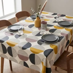 Tovaglia rettangolare cotone antimacchia (150 x 250 cm) Harlem Multicolore