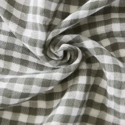 Tovaglia rettangolare in doppia garza di cotone (150 x 350 cm) Gaïa vichy Verde rosmarino