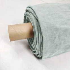 Tovaglia rettangolare lino lavato (L350 cm) Louise Verde eucalipto