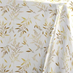Tovaglia di Natale rettangolare (140 x 240 cm) Naelle Bianco e oro