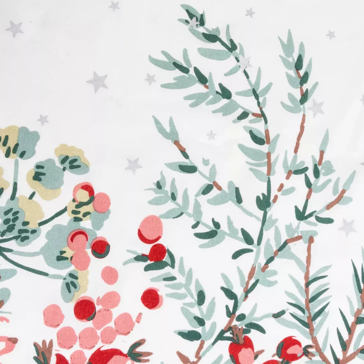 Tovaglia di Natale rettangolare (140 x 240 cm) Natale Natura Bianco