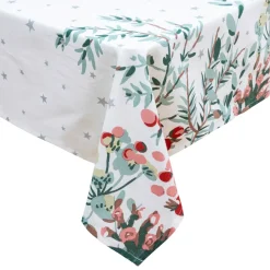 Tovaglia di Natale rettangolare (360 x 140 cm) Natale Natura Bianco
