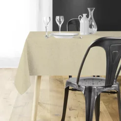 Tovaglia natalizia rettangolare (140 x 300 cm) Strass Oro