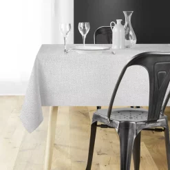 Tovaglia natalizia rettangolare (140 x 300 cm) Strass Argento