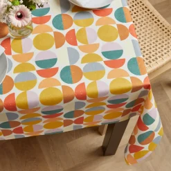 Tovaglia rettangolare cotone antimacchia (150 x 350 cm) Brooklyn Multicolore