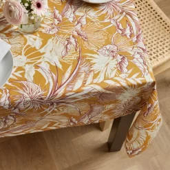 Tovaglia rettangolare cotone antimacchia (150 x 250 cm) Granada Giallo senape