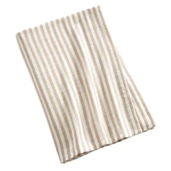 Tovaglia rettangolare in garza di cotone (150 x 250 cm) Gaïa a righe Corda