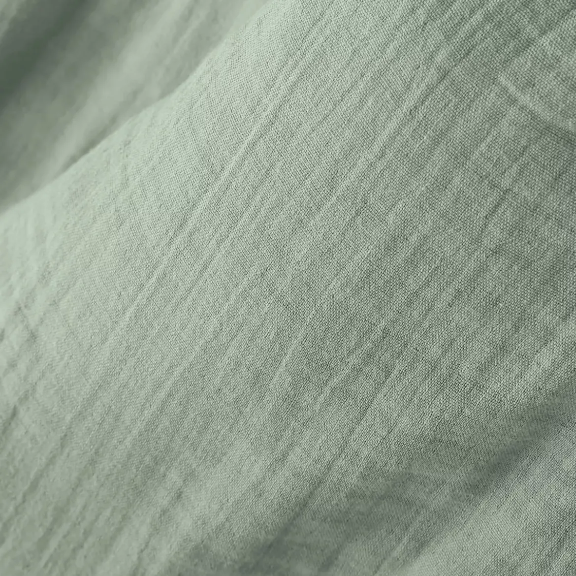 Tovaglia rettangolare in garza di cotone (150 x 250 cm) Gaia Verde eucalipto