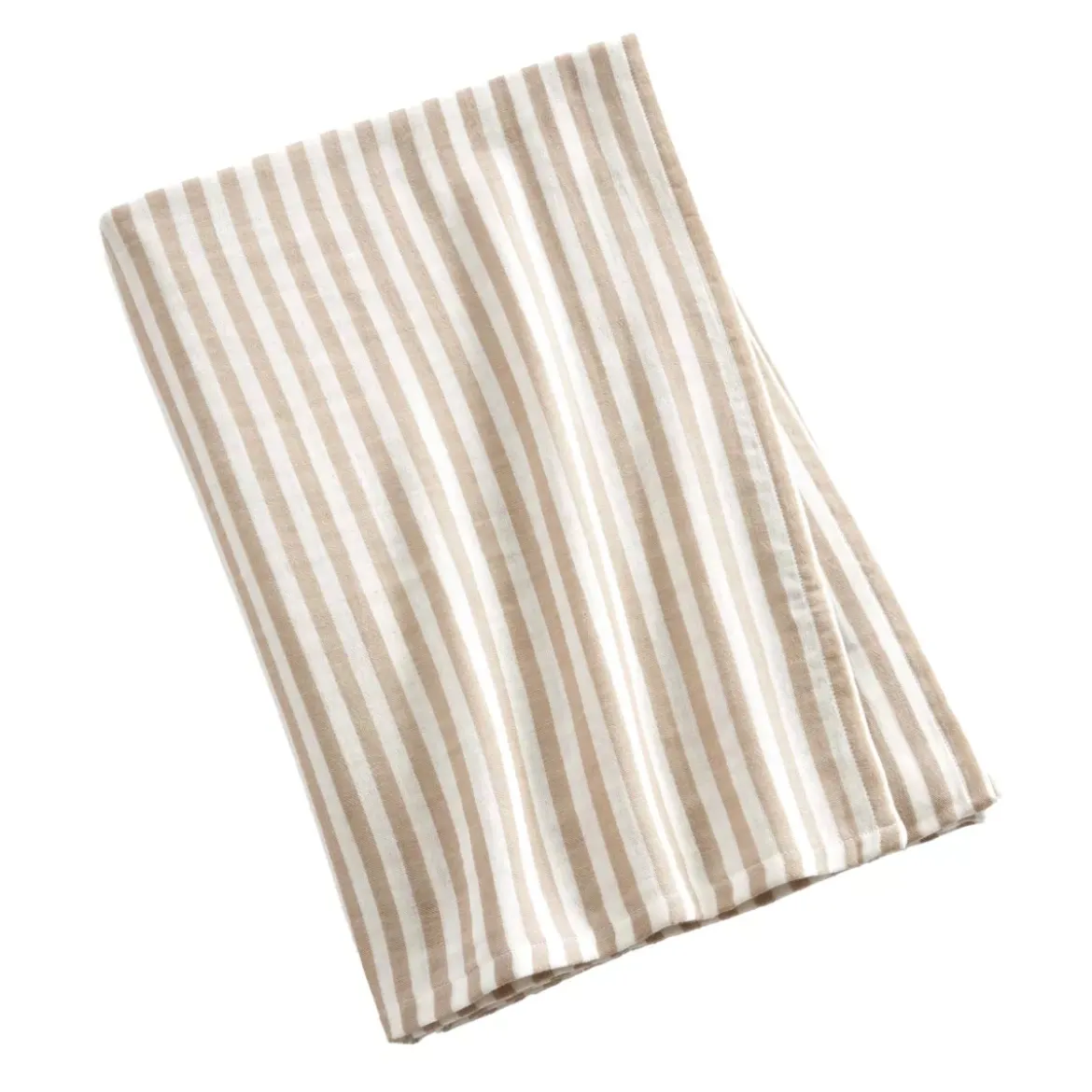Tovaglia rettangolare in garza di cotone (150 x 350 cm) Gaïa a righe Corda