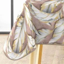 Tovaglia rettangolare in PVC rivestito impermeabile (240 x 140 cm) Ebany Cioccolato