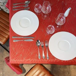 Tovaglia rettangolare (L300 cm) Facette Rosso