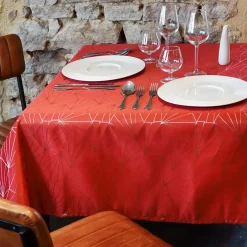 Tovaglia rettangolare (L300 cm) Facette Rosso