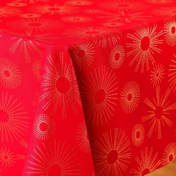 Tovaglia rettangolare (L240 cm) Pampille métallisé Rosso