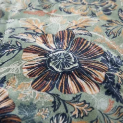 Trapunta in velluto (90 x 220 cm) Dolores Verde