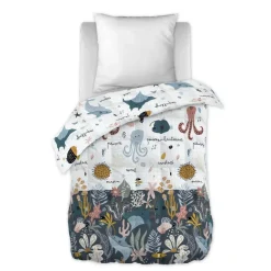 Trapunta stampata bambino (140 x 200 cm) Octopia Multicolore