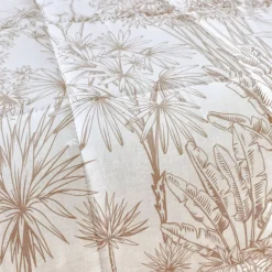 Trapunta stampata e federa in cotone (140 x 200 cm) Lara Marrone