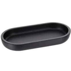 Vassoio ovale da bagno (19,5 cm) Japandi Nero