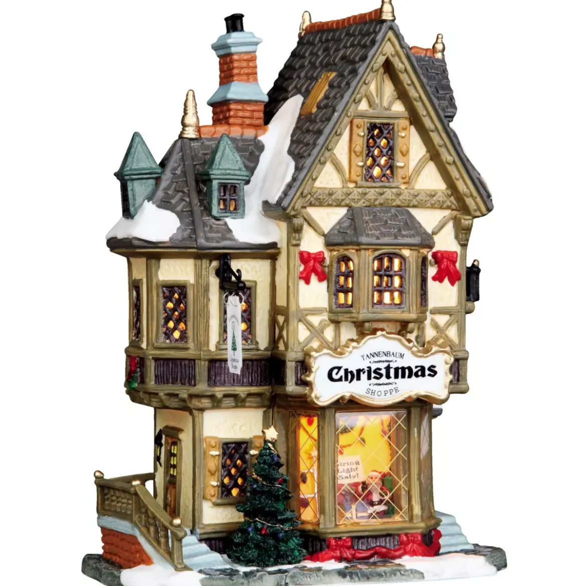 Villaggio di Natale Lemax luminoso Boutique Tannenbaum Christmas Shop