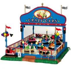 Villagio di Natale Lemax luce e movimento Crazy Cars