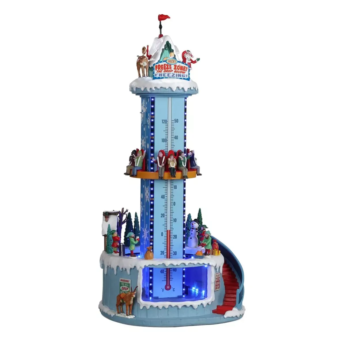 Villagio di Natale Lemax luci, musica e movimento Santa's Freeze Zone
