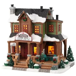 Villagio di Natale Lemax luminoso a pile Cidrerie White Moutain
