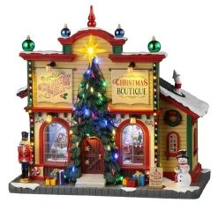 Villagio di Natale Lemax luminoso a pile Boutique de Cranberry Hill